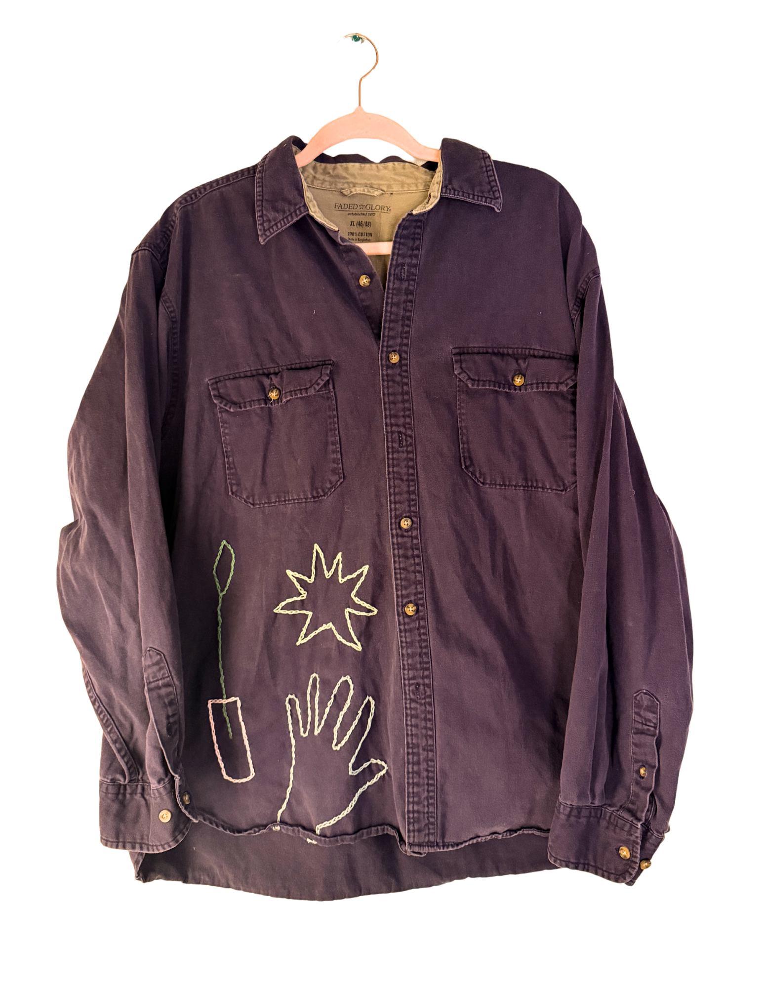 Embroidered Button Down